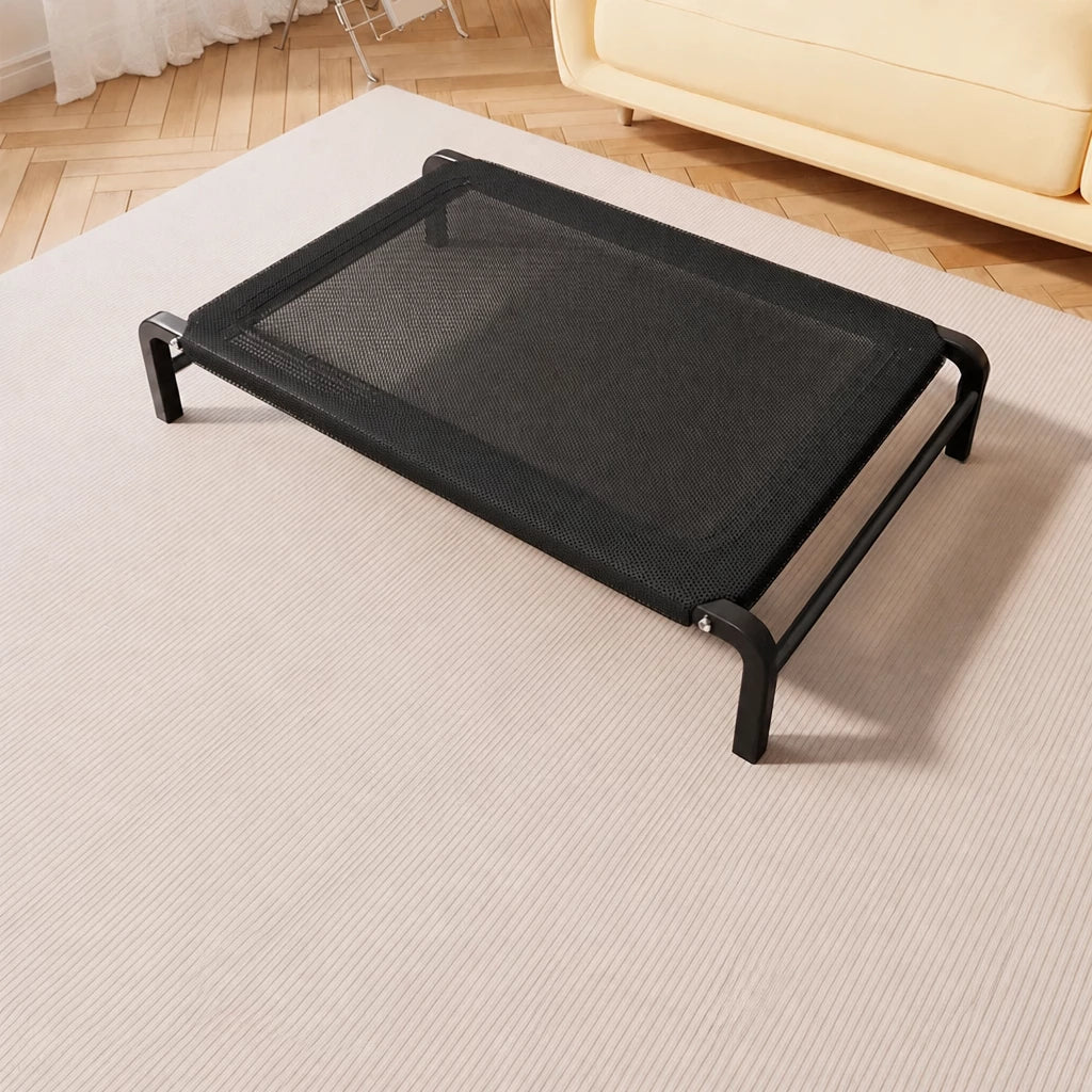 Elevated Dog Cot with Nylon Mesh and Iron Frame