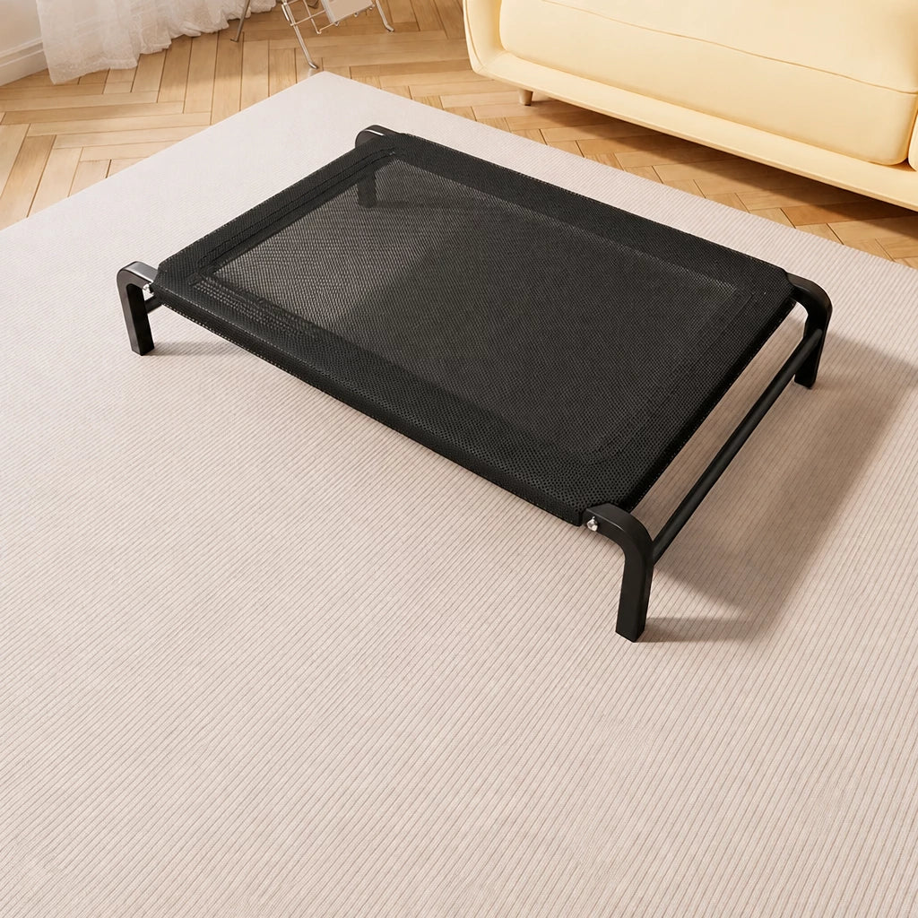 Elevated Dog Cot with Nylon Mesh and Iron Frame