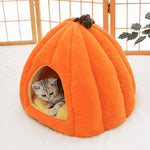 Enclosed Polyester Pet Bed for Cats and Small Dogs