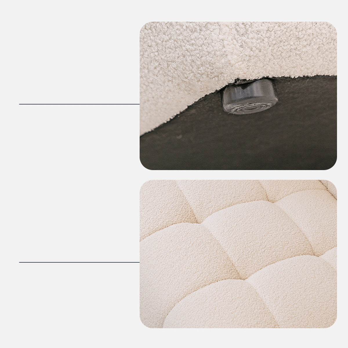 Luxurious Multi-Color Sofas - Off White, Gray, Light Green, Blue & Black | Premium Faux Lambswool & Cotton Techno Fabric jy-112