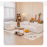 Luxurious Multi-Color Sofas - Off White, Gray, Light Green, Blue & Black | Premium Faux Lambswool & Cotton Techno Fabric jy-112