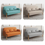 Stylish Cotton Corduroy Sofas: Khaki, Pink, Dark Green, Red & More – Premium Comfort in Techno Fabric jy-117