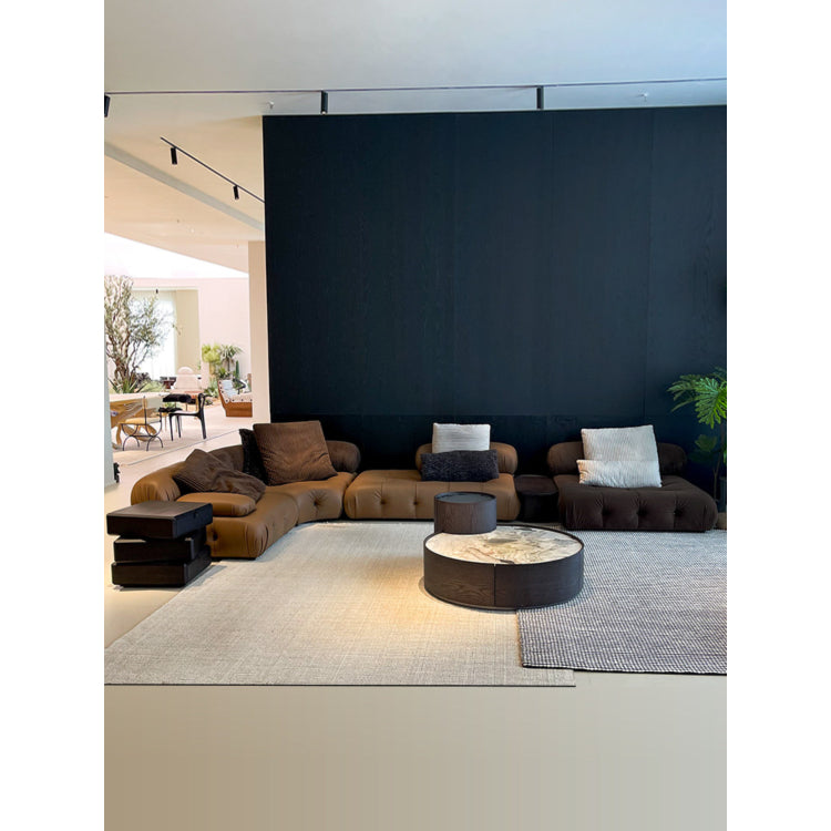 Italian Minimalist Modular Sectional Sofa, Large Multi-Directional Configurable Couch la-0209-54