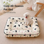 Cotton-Linen Pet Bed Cushion for Small Pets