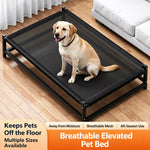 Elevated Dog Bed with Nylon Cot and Stainless Steel Frame