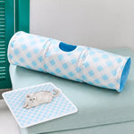 Plaid Pet Tunnel Bed