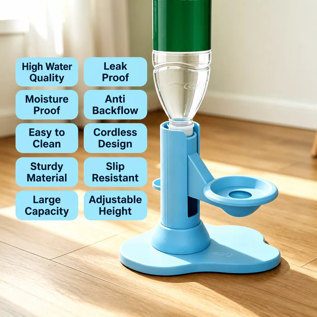 Adjustable Plastic Cat Water Dispenser