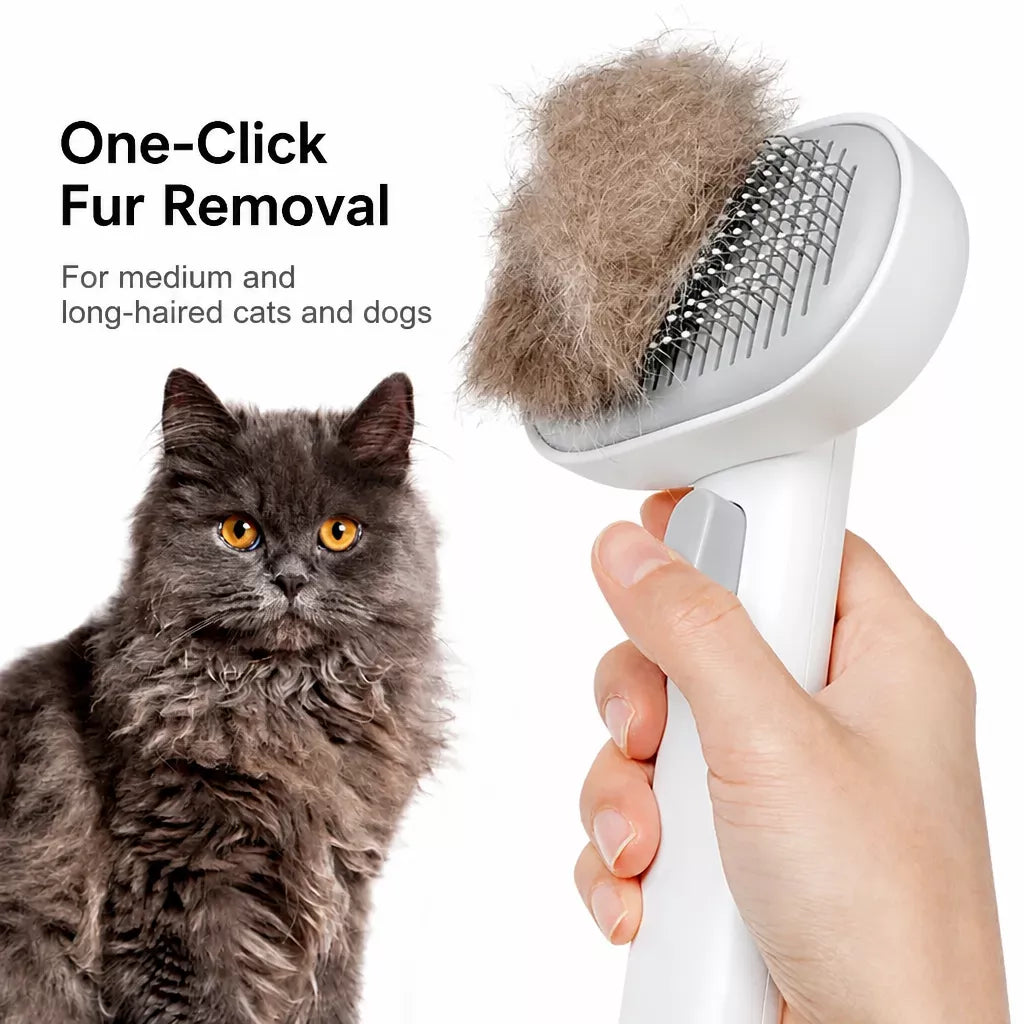 Aumuca 2-in-1 Dog & Cat Grooming Brush and Dematting Comb