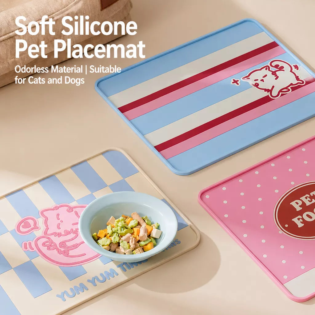 Pet Silicone Feeding Mat for Cats and Dogs