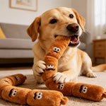 4-Section Squeaky Sausage Dog Toy