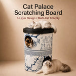 Three-Level Milk Tea Cup Cat Scratcher House