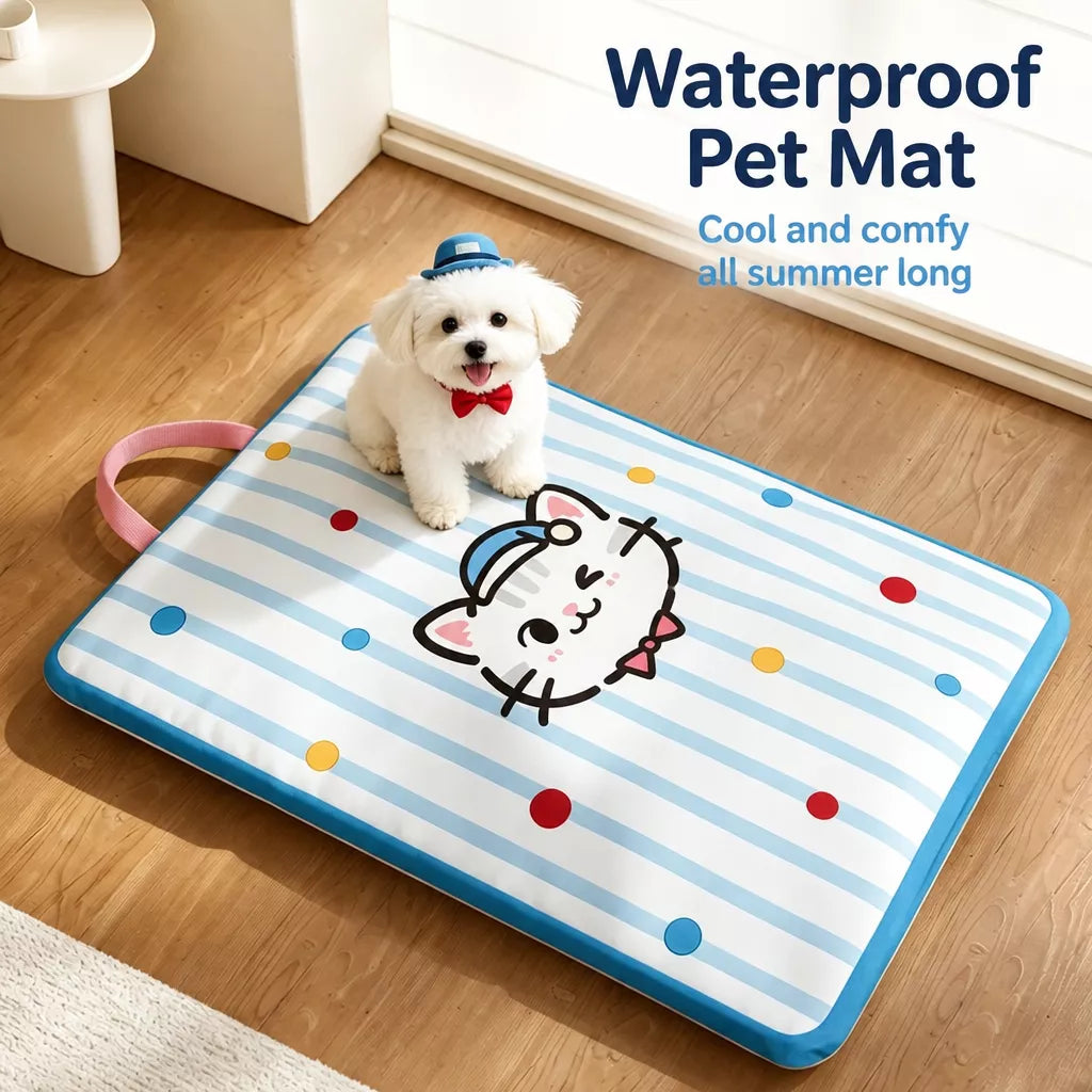 Waterproof Pet Bed Mat with Non-Slip Base