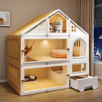 Multi-Level Covered Cat Condo for Cats
