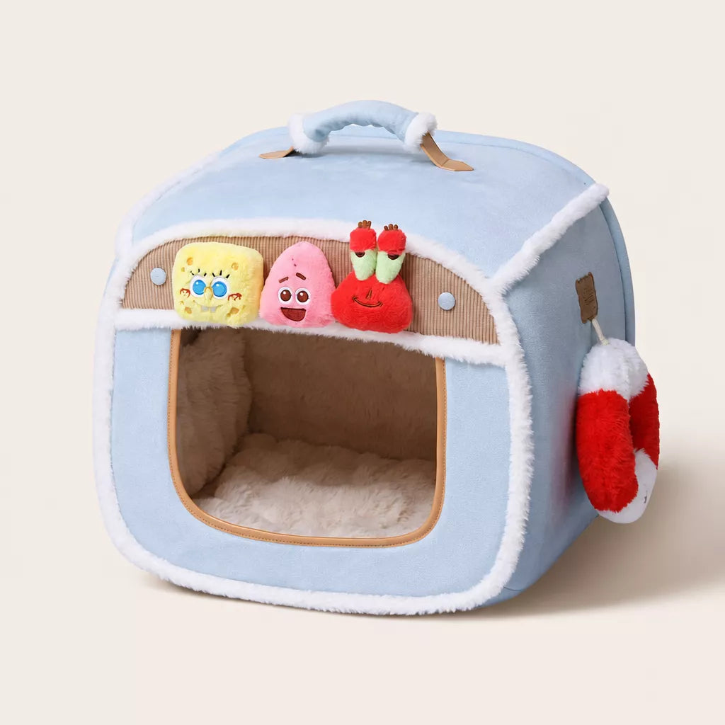 Corduroy Pet Bed with Removable Cover