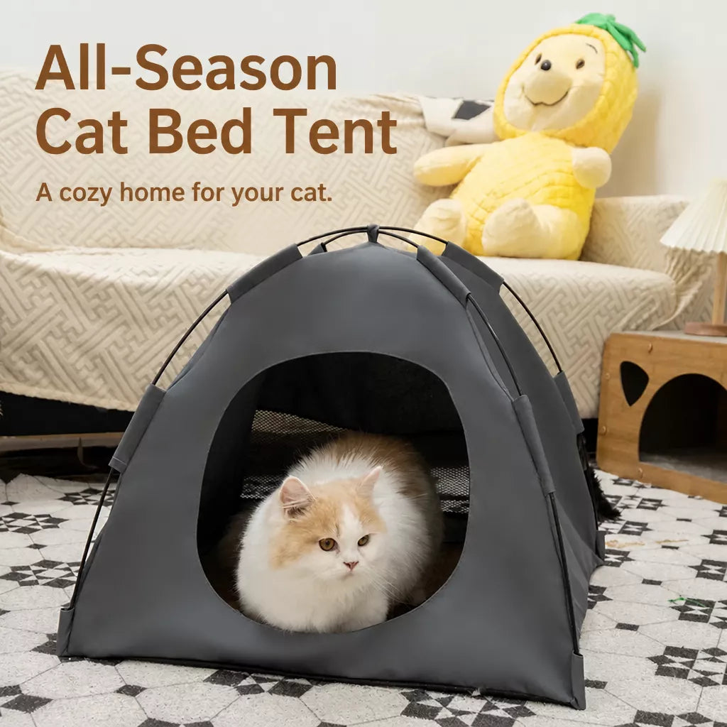 Enclosed Pet Tent Bed with Ventilated Design