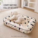 Cotton-Linen Pet Bed Cushion for Small Pets