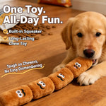 4-Section Squeaky Sausage Dog Toy