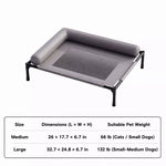 Raised Pet Cot Bed for Small to Medium Dogs and Cats