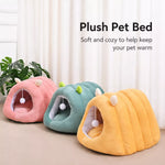 Semi-Enclosed Cat Bed with Tunnel