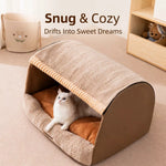 Enclosed Pet Bed with Removable, Washable Cover