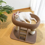 Compact Cat Tree with Sisal Scratching Post and Resting Bed