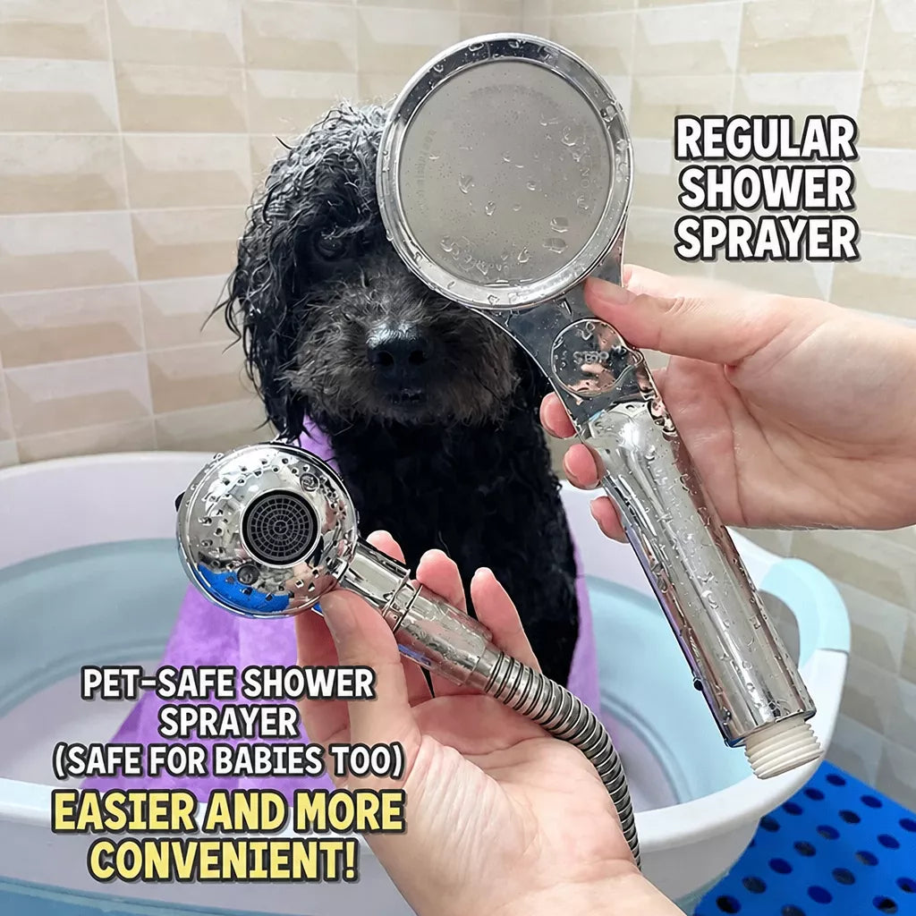 Low-Pressure Pet Shower Sprayer for Dogs and Cats