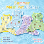 Four-Leg Dog Shirt with Cartoon Print