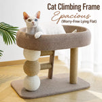 Compact Cat Tree with Sisal Scratching Post and Resting Bed