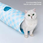 Plaid Pet Tunnel Bed
