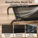 Elevated Dog Cot with Nylon Mesh and Iron Frame