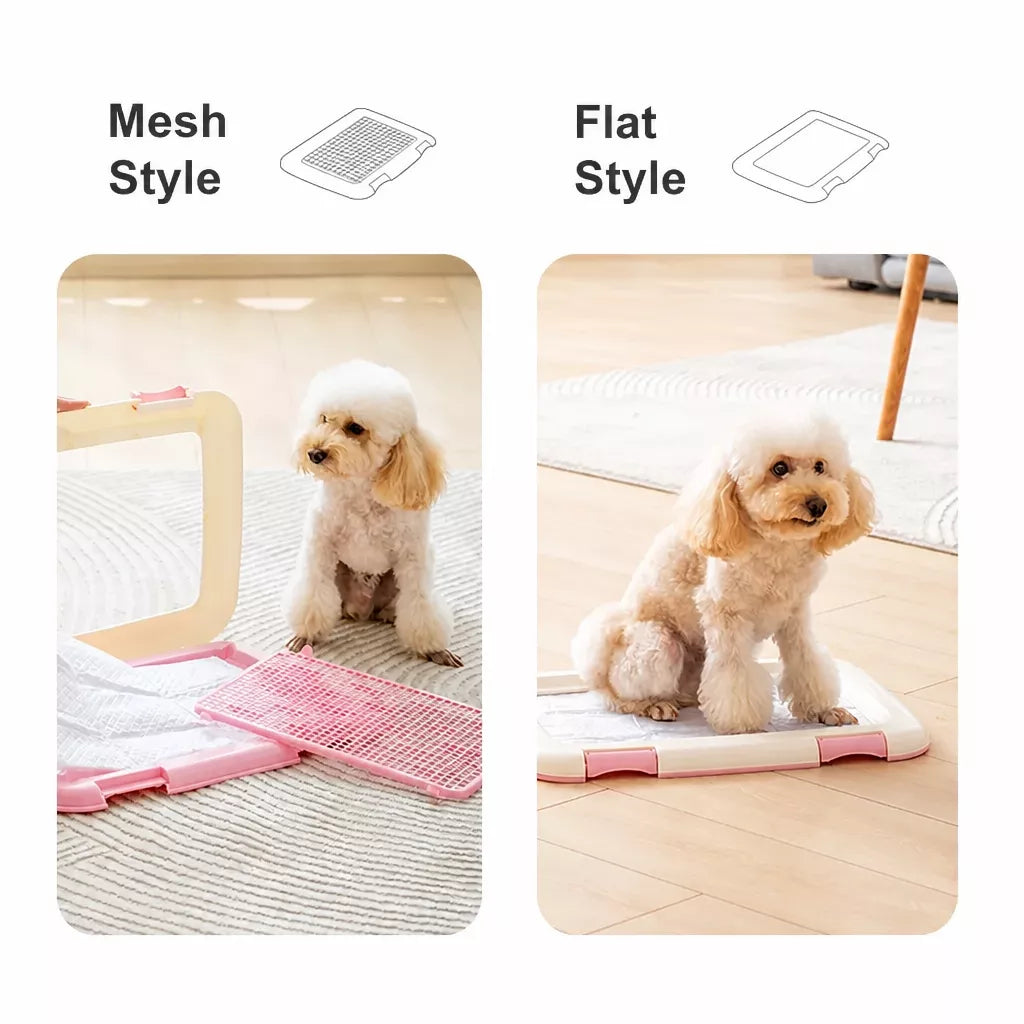 Plastic Dog Potty Tray with Grid for Small to Large Dogs