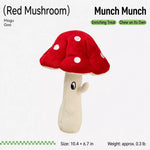 Corduroy Mushroom Treat-Hiding Dog Toy