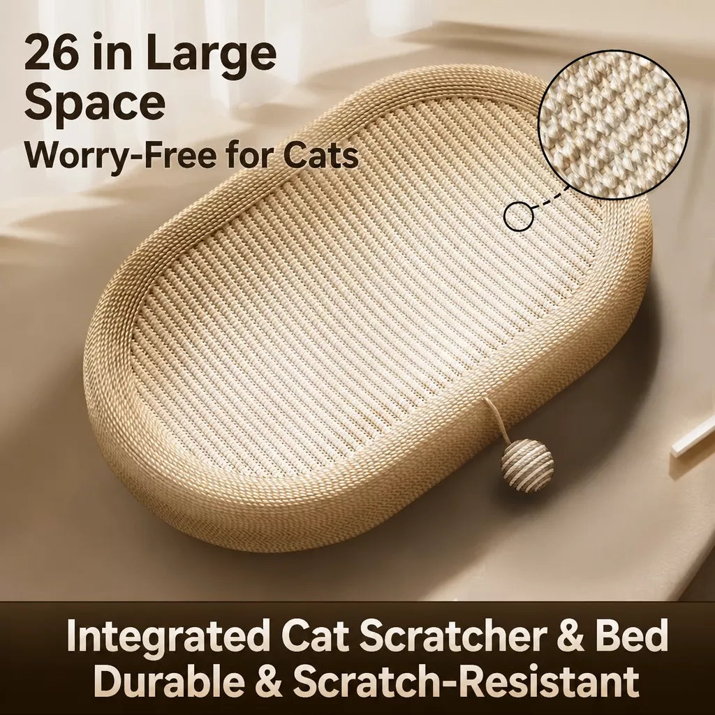 Large 26-Inch Sisal Cat Scratcher