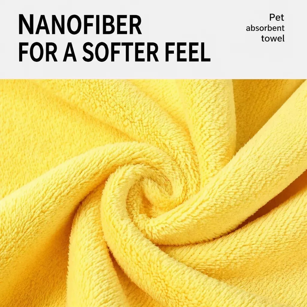 Cotton Pet Bath Towel for Dogs & Cats