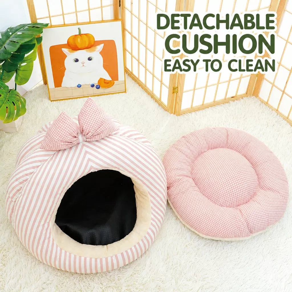 Enclosed Pet Bed Tent for Small Dogs and Cats