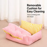 Pet Bed and Cushion for Cats and Small Dogs