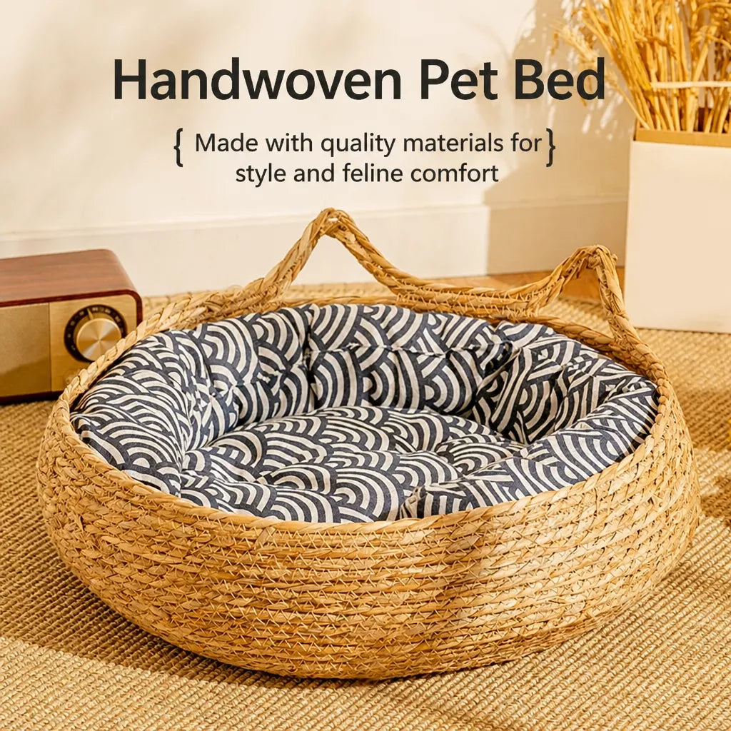 Woven Cat Beds for Cats & Small Dogs