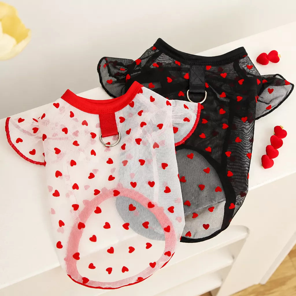 Lightweight Summer Mesh Pet Shirt for Dogs and Cats
