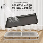 Stainless Steel Dog Potty Tray for Medium and Large Dogs