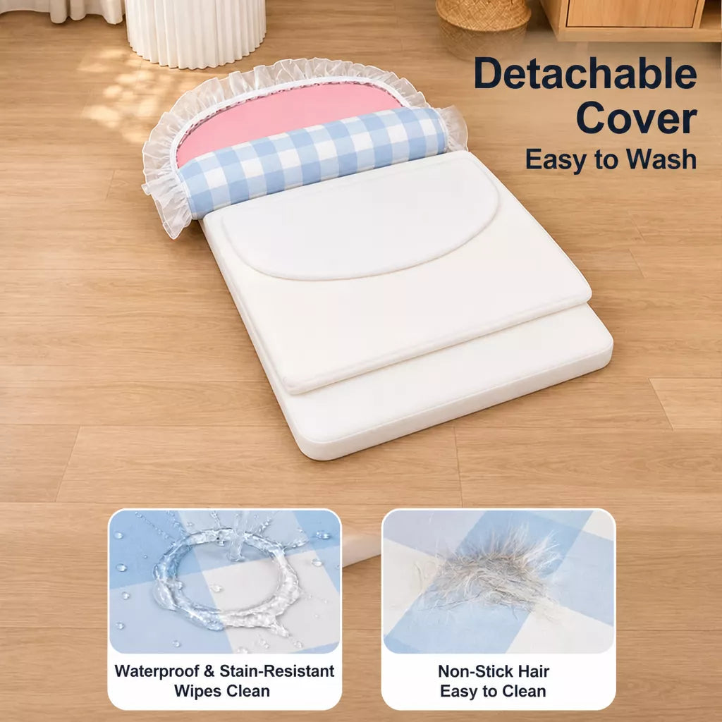 All-Season Pet Bed Mattress with Pillow