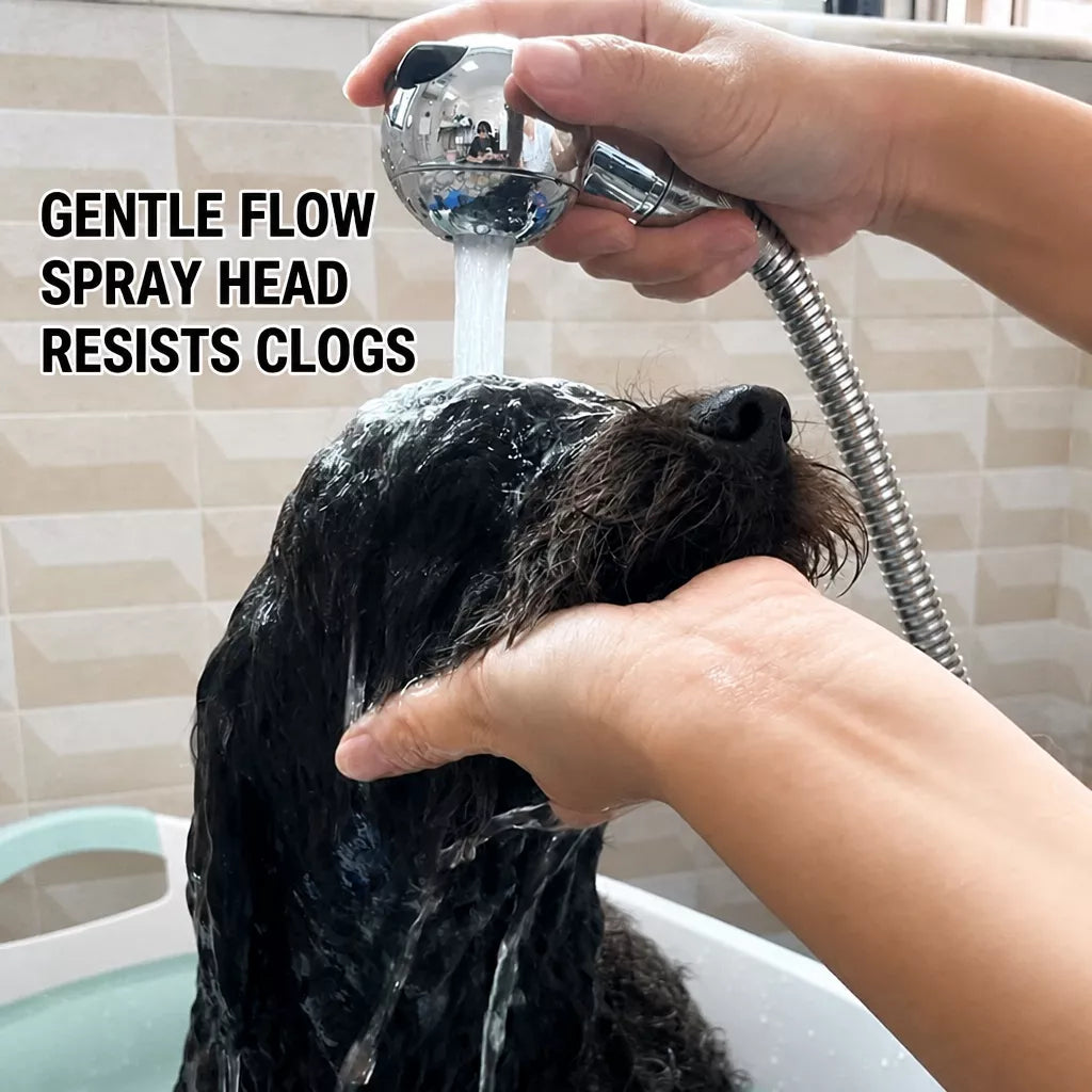 Low-Pressure Pet Shower Sprayer for Dogs and Cats