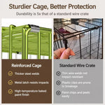 Indoor Metal Dog Crate with Tray
