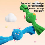 Squeaky Rope Ball Tug Toy for Small and Medium Dogs