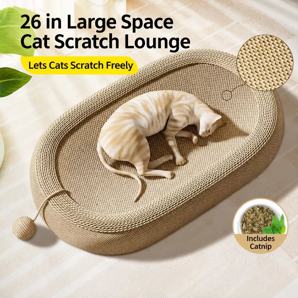Large 26-Inch Sisal Cat Scratcher