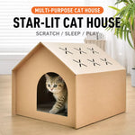 Corrugated Cardboard Cat House and Scratcher