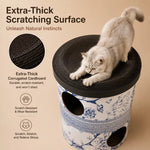 Three-Level Milk Tea Cup Cat Scratcher House