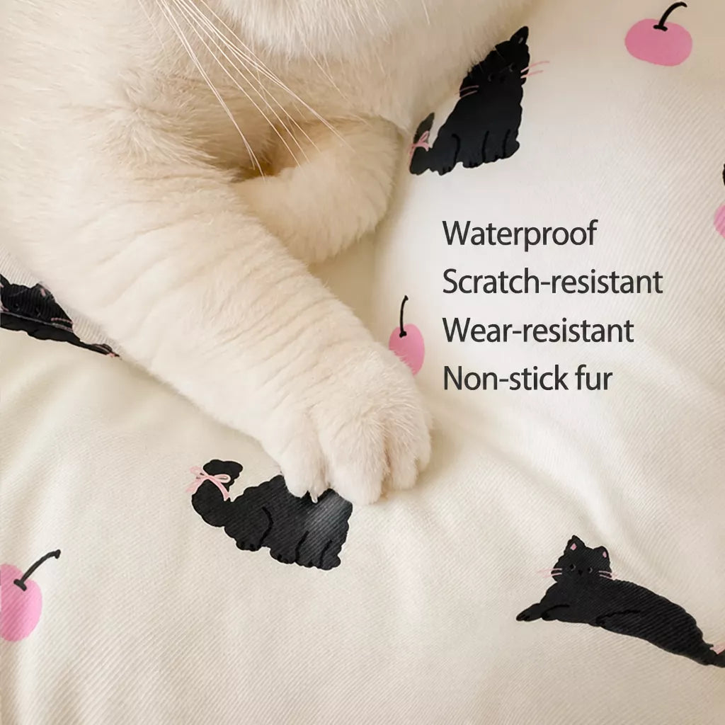 Cotton-Linen Pet Bed Cushion for Small Pets