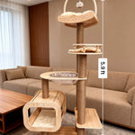 Multi-Level Cat Tree with Hideaway, Capsule Perch and Scratching Posts