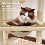 Space-Themed Cat Tree with Hideaway and Perch