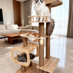 Multi-Level Cat Tree with Hideaway, Capsule Perch and Scratching Posts